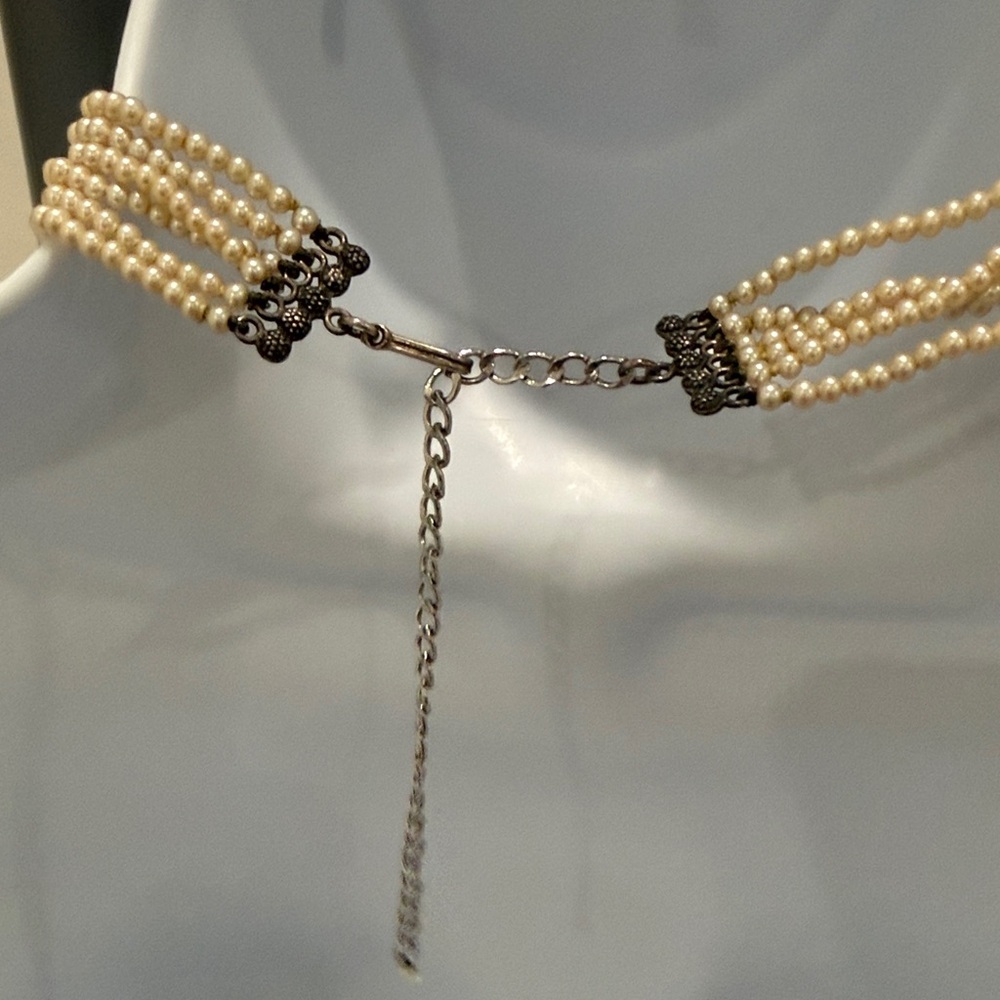 Judith Jack Cream Pearl Multi-Strand Necklace - Picture 2 of 4
